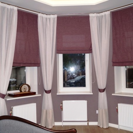Купить готовые римские шторы в СПб - заказать пошив римских штор